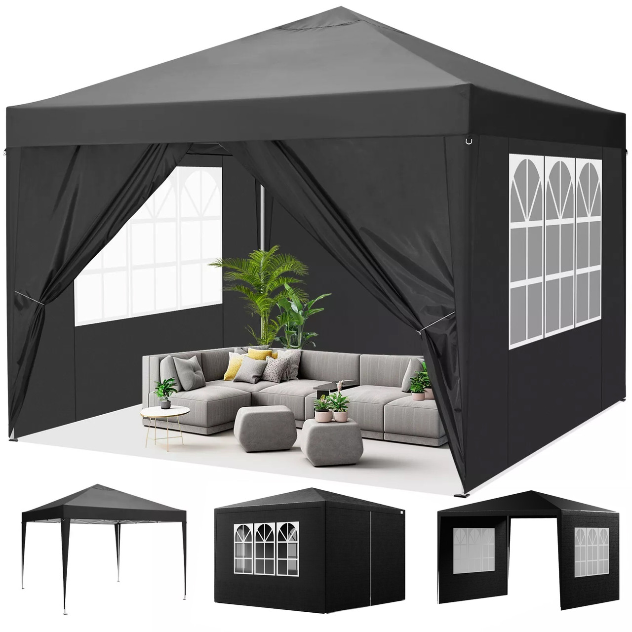 Садовый павильон с каркасом KANWOD TORM 300x300x250см, фото 1