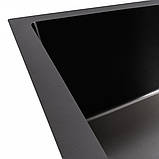 Кухонна мийка Valeso Handmade 58х43 PVD чорна під стільницю 3.0/0.8 5843, фото 3