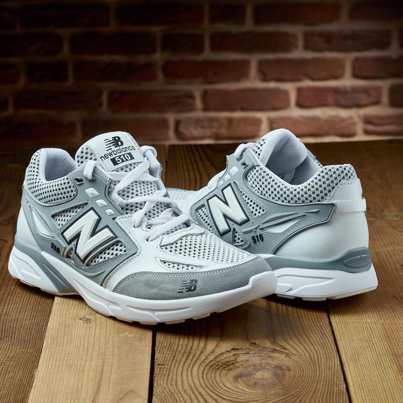 Кросівки чоловічі New Balance Grey-White  нубук-сітка, фото 1