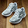 Кросівки чоловічі New Balance Grey-White  нубук-сітка, фото 5