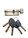 Латунний циліндр Kedr BRASS M 80 ZCN (50*30T) brass key, фото 3