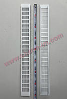 Алюмінієва вентиляційна решітка 800х80 мм Білий Глянець