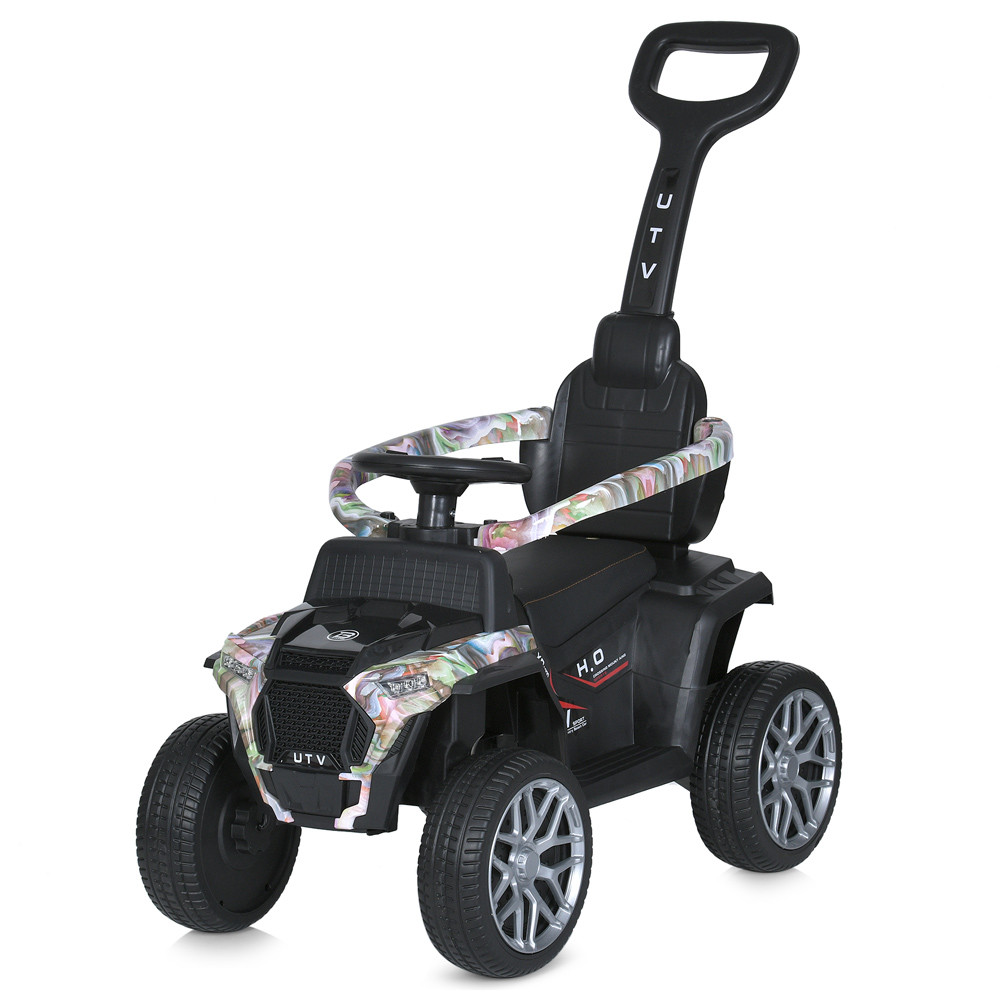 Каталка-толокар Bambi M 5731 EL з батьківською ручкою, білий