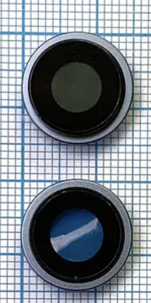 Скло камери Apple iPhone 14, iPhone 14 Plus, оригінал Китай із блакитним кільцем — 2 шт.