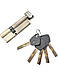 Латунний циліндр Kedr BRASS M 90 ZCN (35*55T) brass key, фото 3