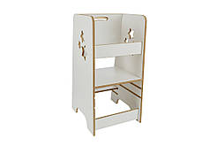Стілець вежа помічник великий табурет для кухні дерево із захисним бар'єром Монтессорі Зірочки FC-4488