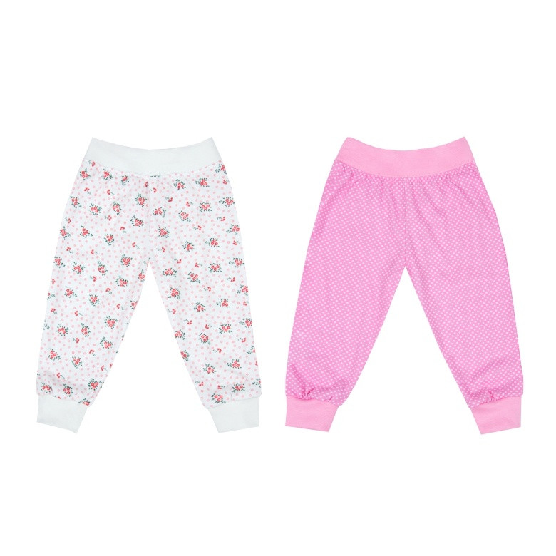 Дитячі штани для дівчинки GABBI BR-25-12 (комплект 2 шт.) на зріст 68 Рожевий (14435)