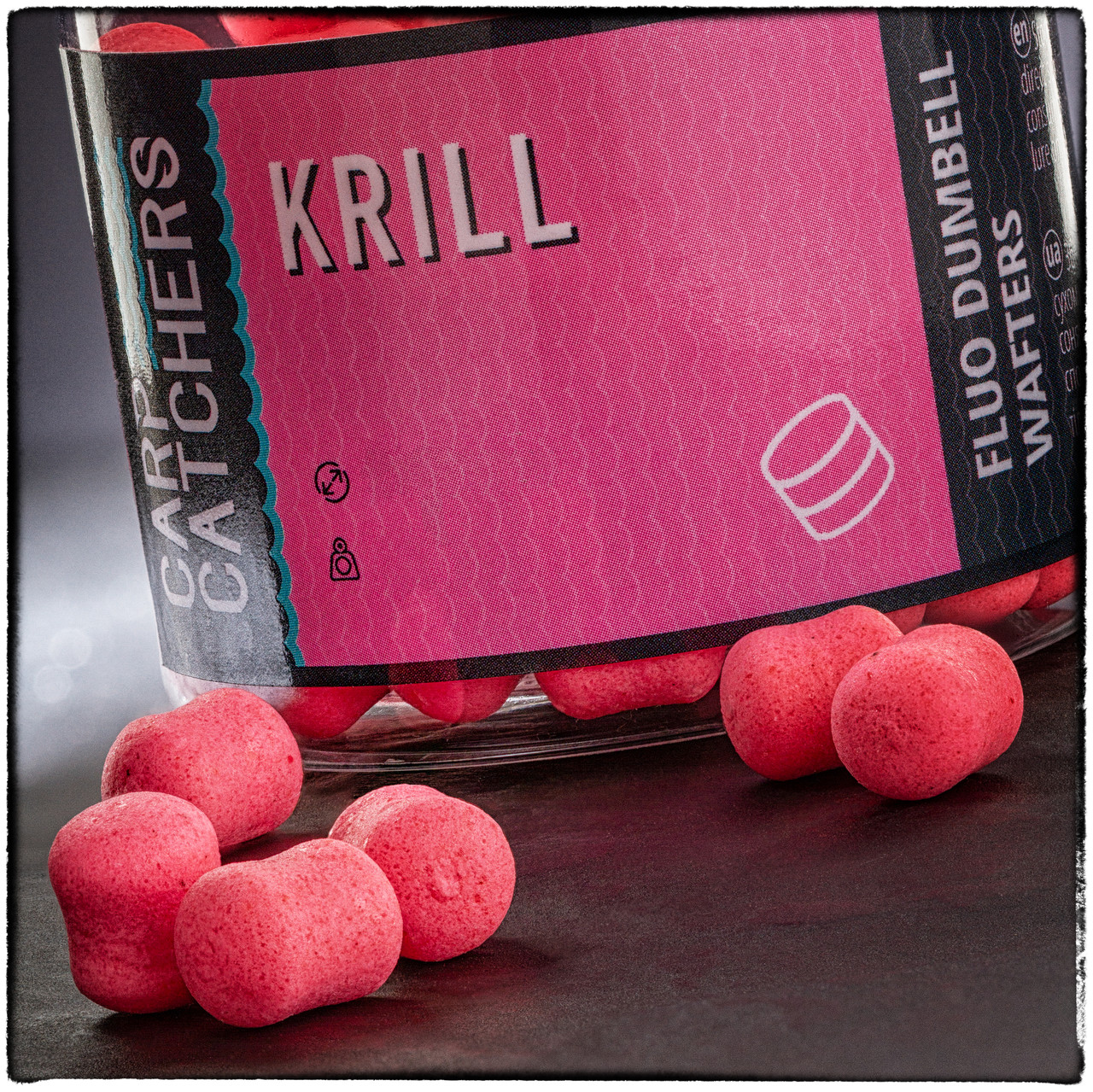Вафтерc Carp Catchers Fluo Dumbell Wafters KRILL MIX 10*7 и 8*5 мм, фото 1
