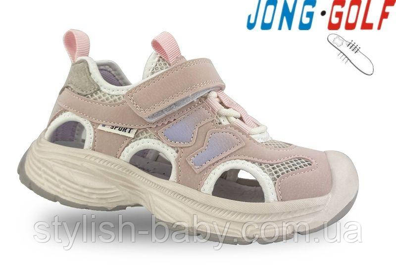 Дитяче літнє взуття гуртом. Дитячі босоніжки 2025 бренда Jong Golf для дівчаток (рр. з 26 по 31)