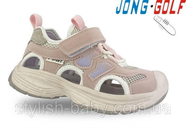 Дитяче літнє взуття гуртом. Дитячі босоніжки 2025 бренда Jong Golf для дівчаток (рр. з 26 по 31), фото 1