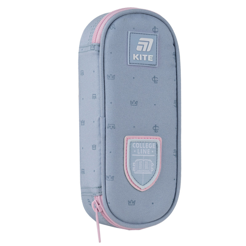 Пенал Kite College Line Girl K25-599-3  22x8,5x4,5  сірий