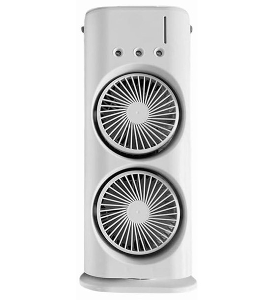 Мінікондиціонер вентилятор подвійний з охолодженням Double-ended Spray Fan LED-підсвітка 3 швидкості