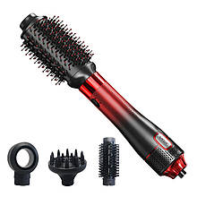 Фен-щітка стайлер 4 в 1 VGR V-484 Red, 4 насадки, 2 режими