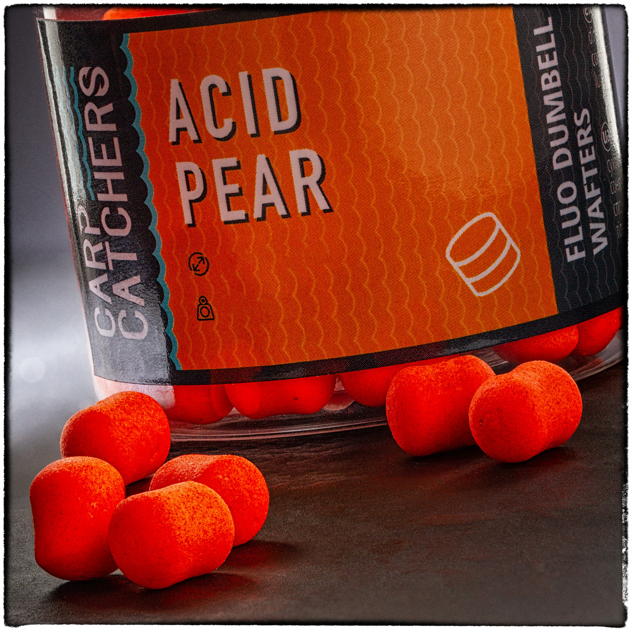 Вафтерc Carp Catchers Fluo Dumbell Wafters ACID PEAR 10*7 и 8*5 мм