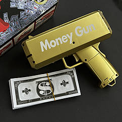 Грошовий пістолет "Money Gun" золотий, 19 х 8,5 см