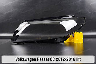 Скло фари VW Volkswagen Passat CC (2012-2016) рест ліве