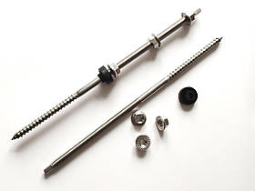 Кріплення нержавіюче для сонячних панелей в комплекті 10х250