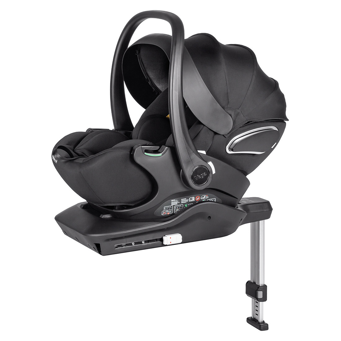 Автолюлька+база CARRELLO Vega CRL-14101/2 isofix 40-87см, Absolute Black