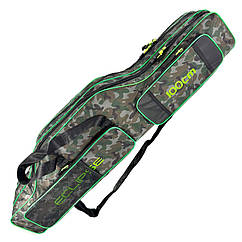 Чохол для вудлищ ECLIPSE 2502 1.00 м каркасний, камуфляж рипстоп із зеленими вставками, 3 секції.