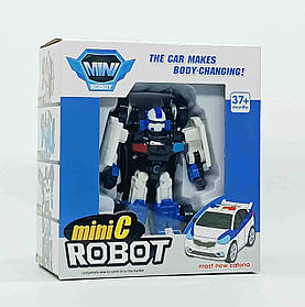 Робот Трансформер Тобот Міні C - Біло-синій, 12 см (Модель 238C)