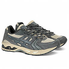 Чоловічі кросівки Asics текстильні (сітка) сірі літні весняні, фото 5