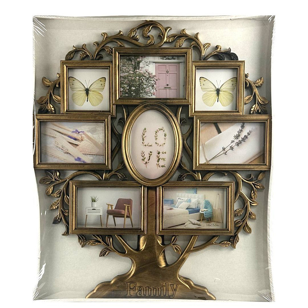 Рамка комбінована   WT-108   на 8ф. золоте дерево