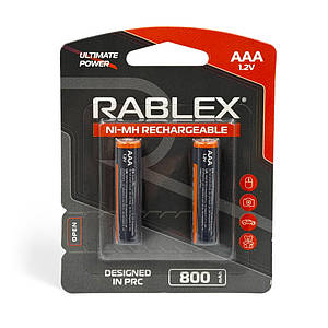 Акумулятори AAA (HR03) Rablex 800mAh (1.2v) 2шт.