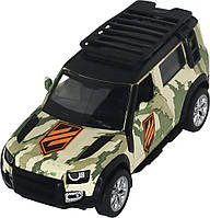 Машинка TechnoDrive серії Шеврони Героїв LAND ROVER DEFENDER 110 "3 ОШБр" {1403-piho}