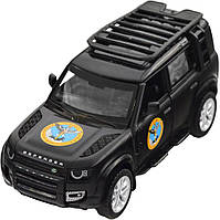 Машинка TechnoDrive серії Шеврони Героїв LAND ROVER DEFENDER 110 "ГУР МО" {1403-piho}