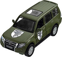 Машинка TechnoDrive серії Шеврони Героїв MITSUBISHI PAJERO 4WD TURBO "93 ОМБр" {1403-piho}