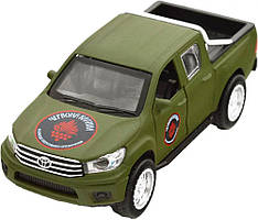 Машинка TechnoDrive серії Шеврони Героїв TOYOTA HILUX "ЧЕРВОНА КАЛИНА" {1403-piho}