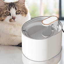 Автоматична поїлка для тварин LY-292 на 3 л, безшумна, USB, Білий/205