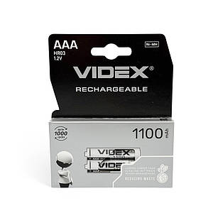 Акумулятори AAA (HR03) Videx 1100 mAh (1.2v) 2шт.