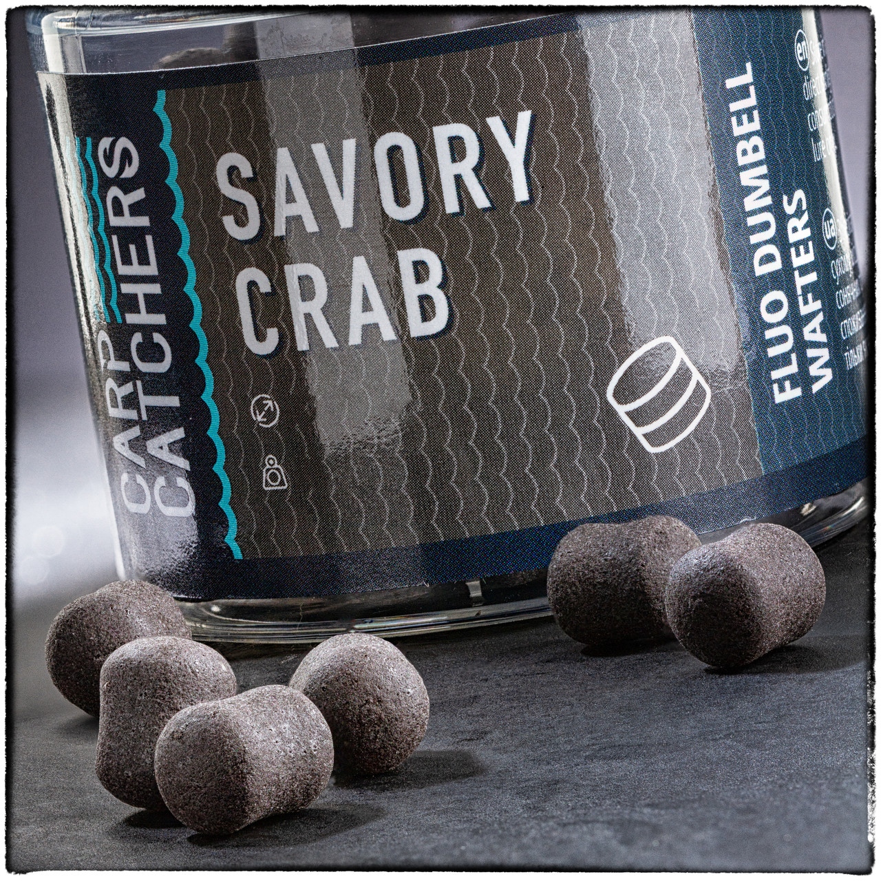Вафтерc Carp Catchers Fluo Dumbell Wafters SAVORY CRAB MIX 10*7 и 8*5 мм