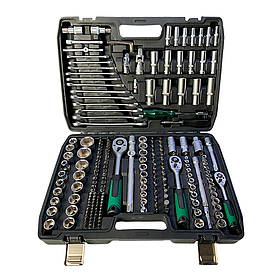 Професійний набір інструментів для автомобіля, 216 предметів, включно з ключами, головками та тріскачками