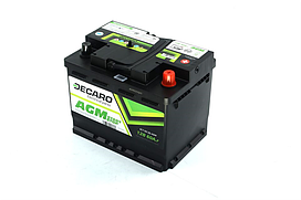Акумулятор 60Ah 12V DECARO AGM Start-Stop 242×175×190 R EN680 6СТ-60 (0) AGM
