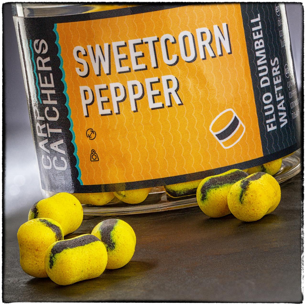 Вафтерc Carp Catchers Fluo Dumbell Wafters SWEETCORN PEPPER MIX 10*7 и 8*5 мм