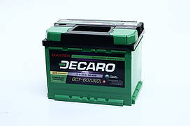 Акумулятор 60Ah-12v DECARO MASTER (242x175x190),R,EN580 6СТ-60 А3 (0) M