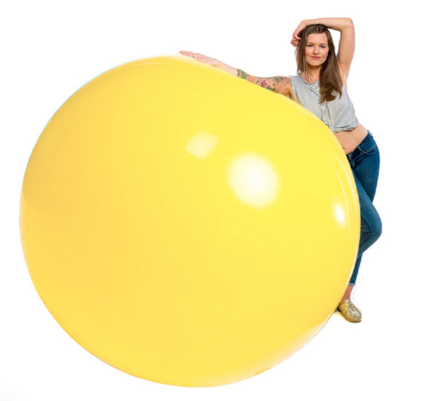 Гігантська Повітряна Куля Latex Balloon 72 дюймів 180 см Жовтий (01327)