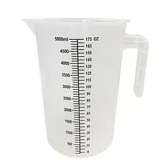 Мірний стакан без кришки 5000 мл із поліпропілену FoREST