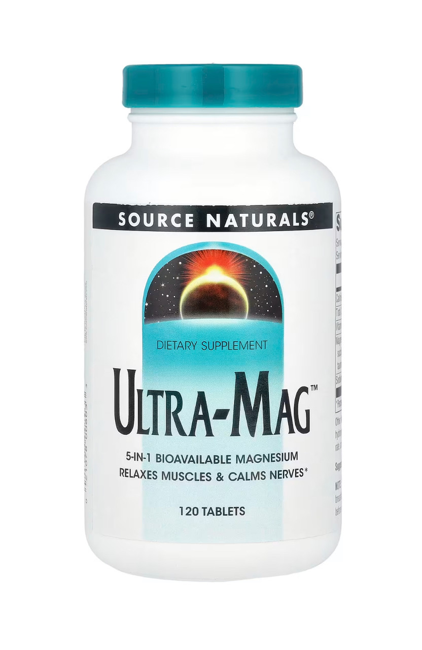 Магній комплекс, Source Naturals Ultra-Mag 120 табл