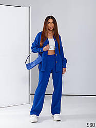 Жіночий вільветовий костюм молодіжна сорочка та штани, 44-50 оптом