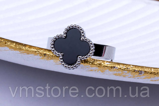 Кільце Van Cleef чорна конюшина срібло