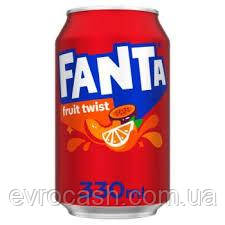 Напій газований Fanta Fruit Twist 330 гр 24 шт ящ, фото 1