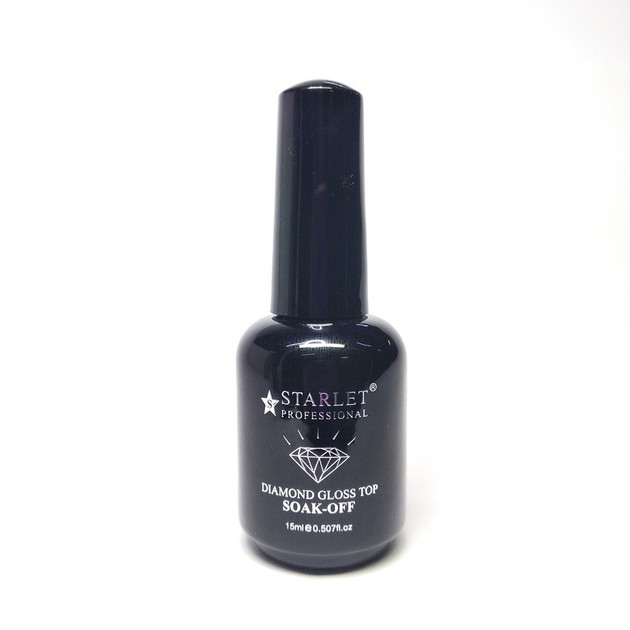 Алмазний топ без липкого шару Starlet Professional Diamond Gloss Top, 15 мл