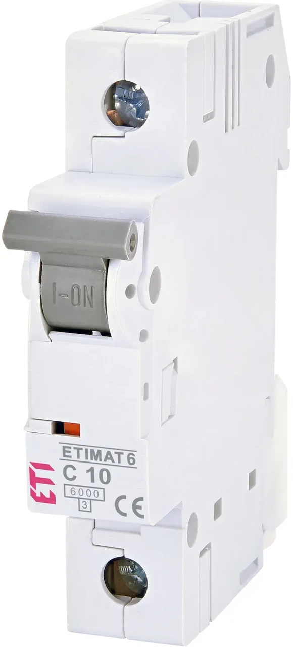 Вимикач автоматичний ETIMAT 6 1Р 10А 6kA х-ка C, ЕТІ