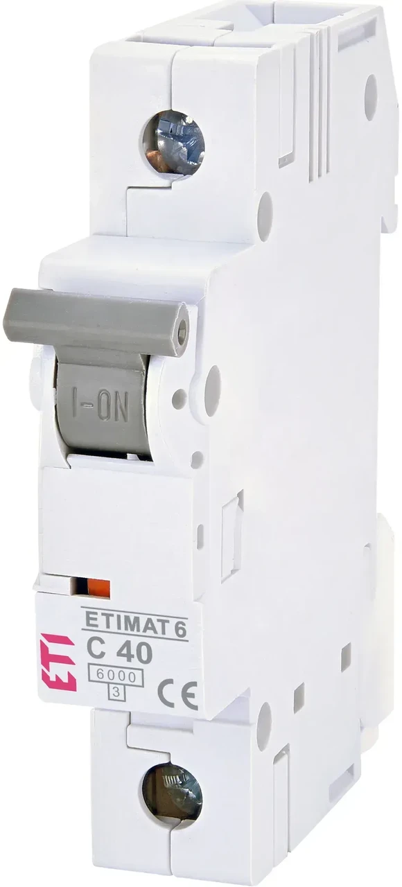 Вимикач автоматичний ETIMAT 6 1Р 40А 6kA х-ка C, ЕТІ