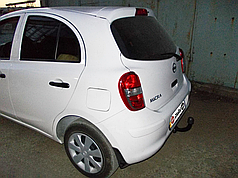 Фаркоп Nissan Micra K13 2010-2017 (Ніссан Мікра К13)