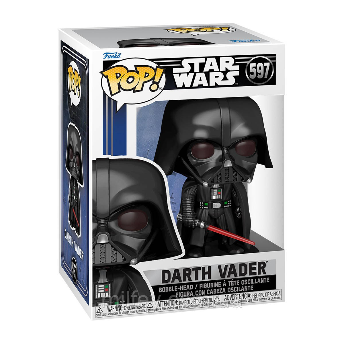 Фігурка Funko Pop! серії Зоряні війни- Дарт Вейдер зі світловим мечем, фото 1