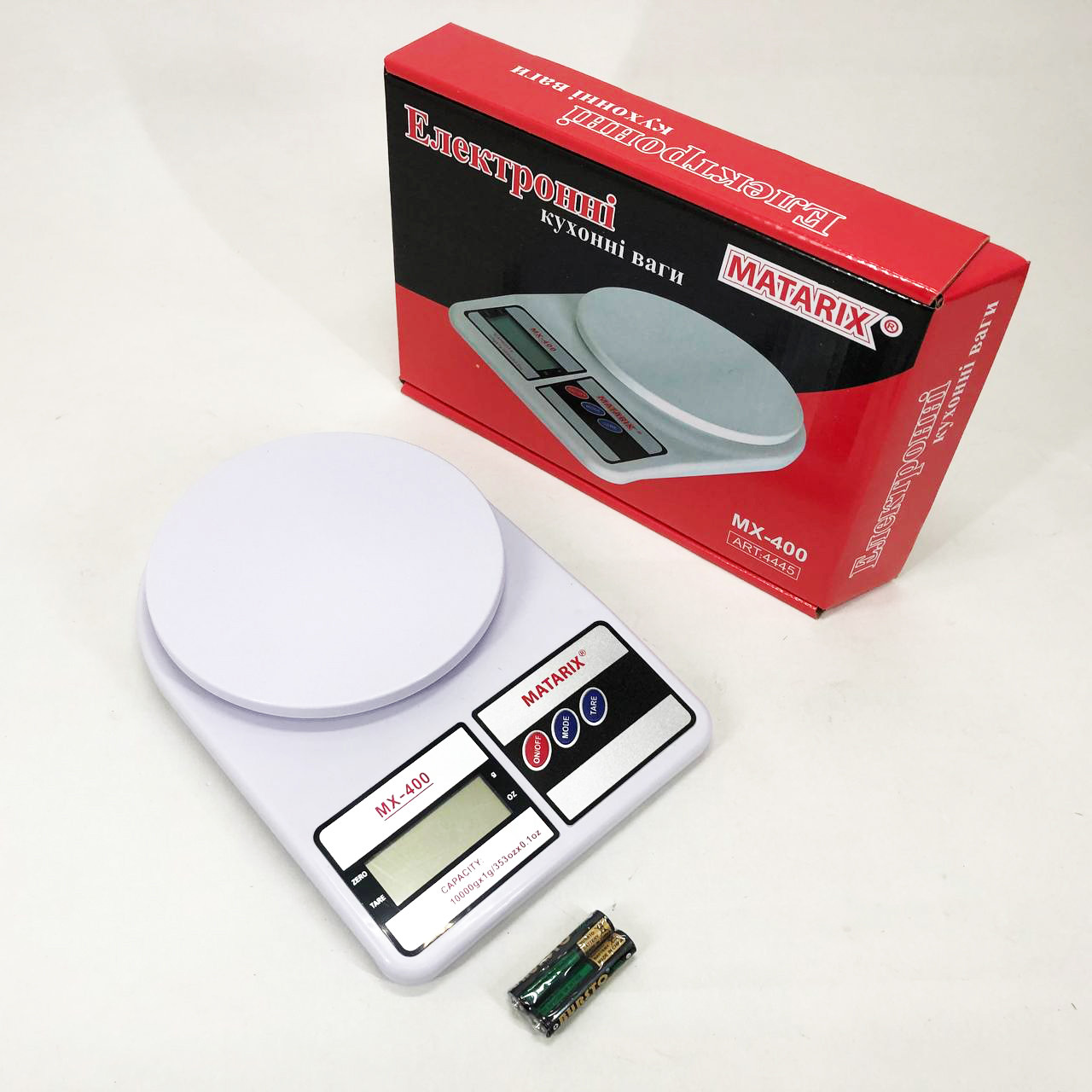 Ваги кухонні для харчування MATARIX MX-400 10 кг, Ваги харчові, Маленькі YC-401 електронні ваги, фото 1
